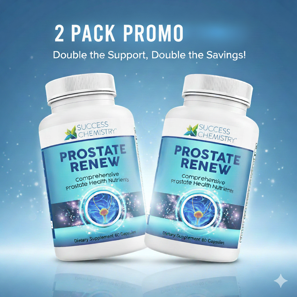 Success Chemistry® Prostate Renew - 2 pack! - Natural Prostate Supplement for Men with Saw Palmetto & Quercetin - Supports Urinary Flow, Reduces Nighttime Trips, Promotes Healthy Prostate - 60 Veggie Capsules – image 6