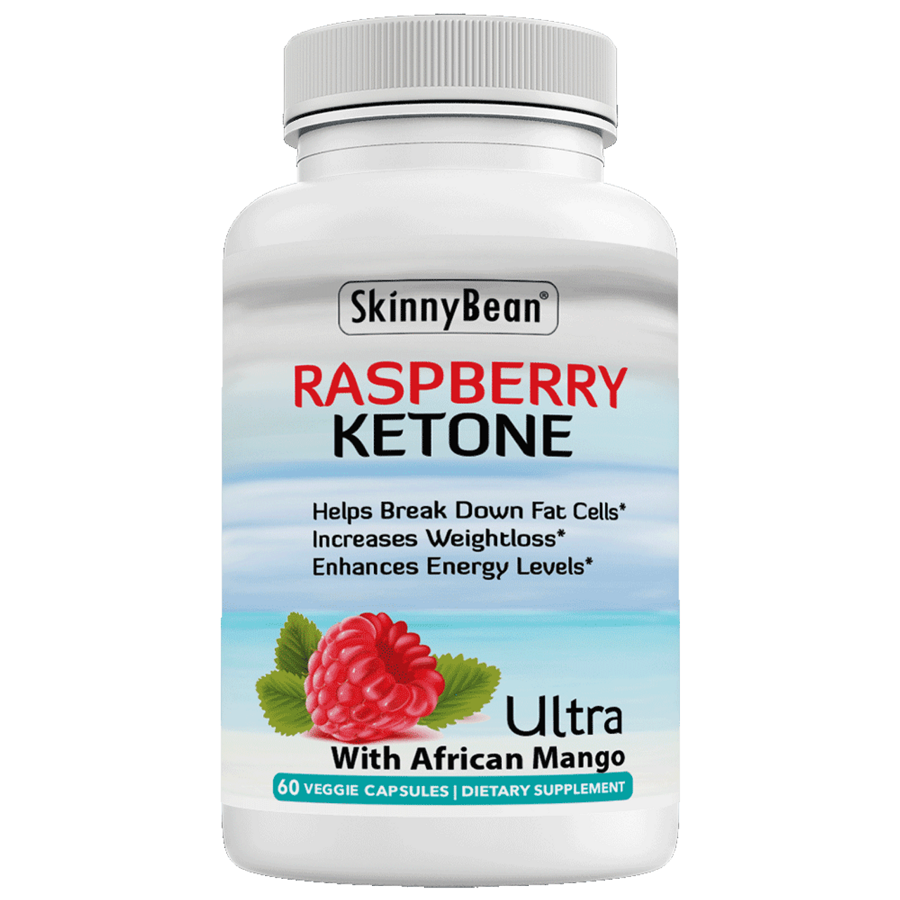 Raspberry Ketone Ultra - Potent Fat Burner with African Mango, Green Tea, Apple Cider Vinegar - Natural Weight Loss Supplement for Enhanced Metabolism and Energy Boost - 60 Capsules – image 1