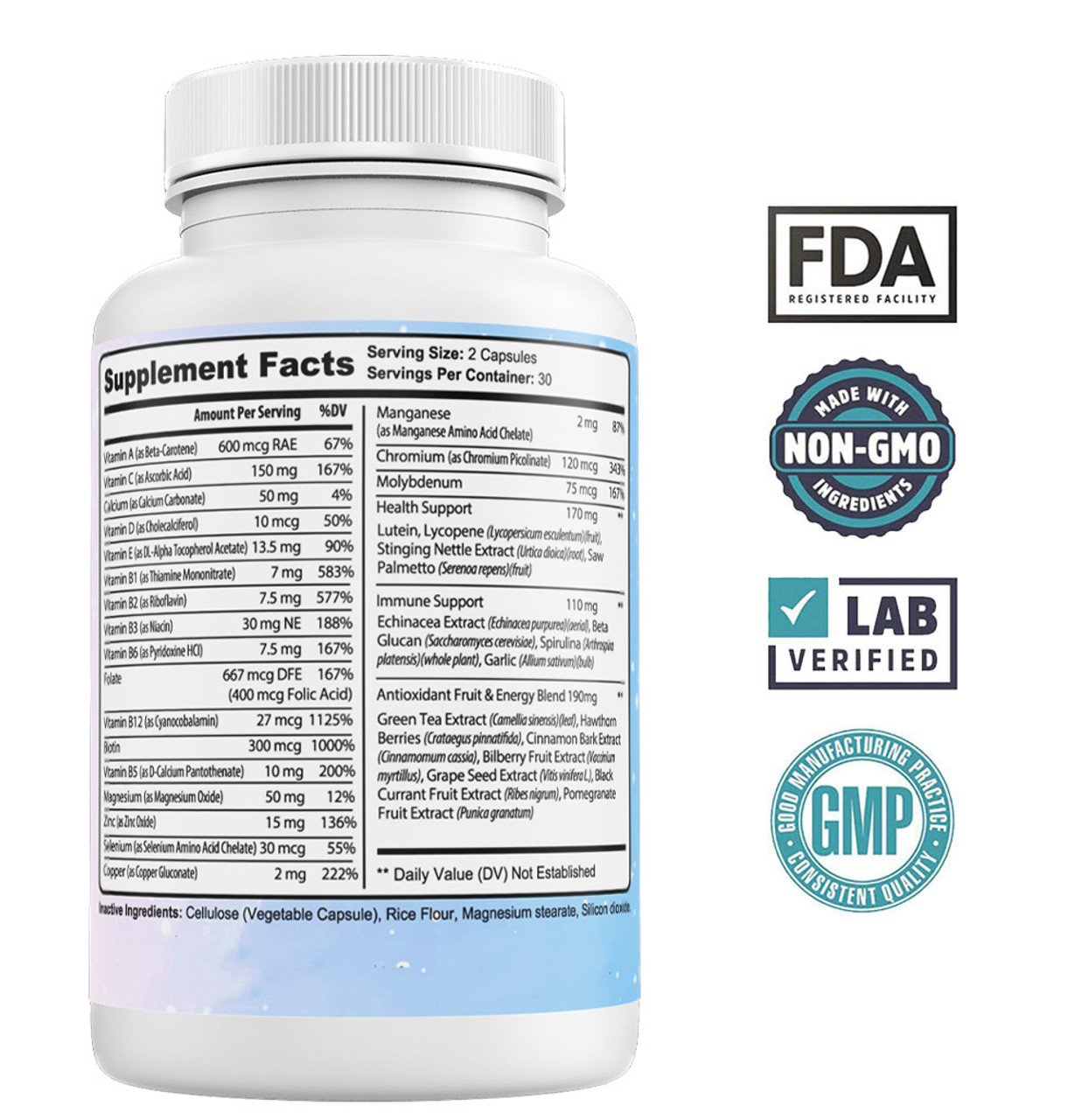 Goddess Unleashed - Mood and Beauty Best Daily Women's Multivitamin - 60 Capsules – image 2