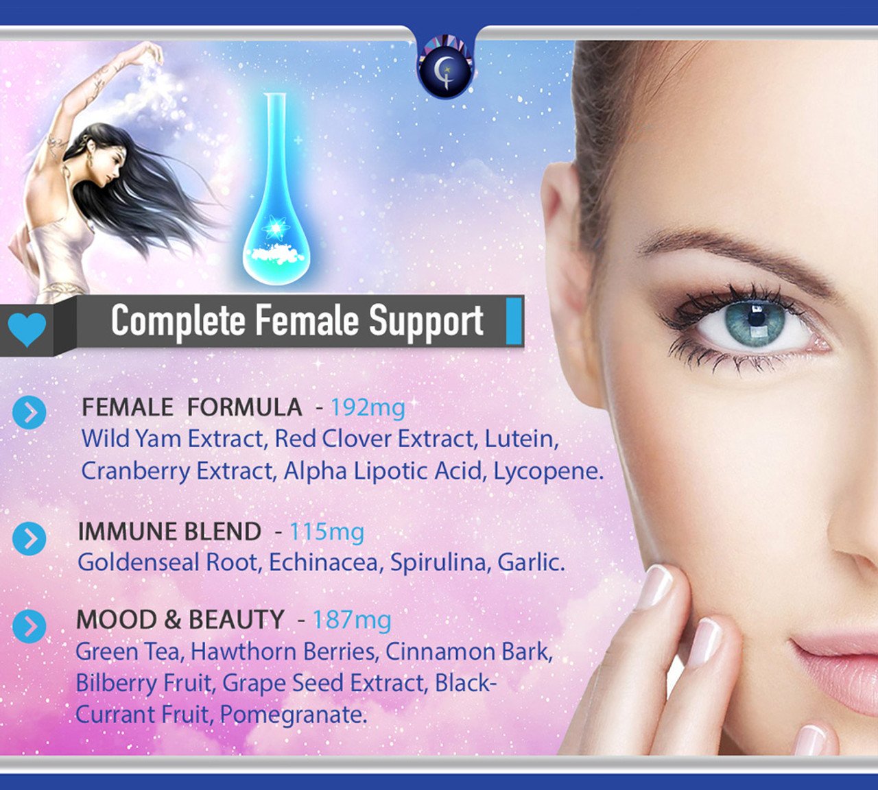 Goddess Unleashed - Mood and Beauty Best Daily Women's Multivitamin - 60 Capsules – image 3