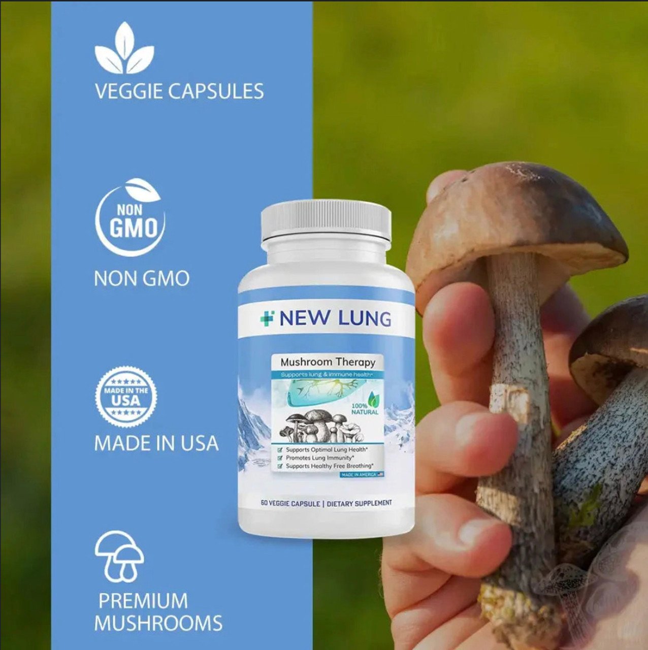 Mushroom Defense Stack 3-Pack - Reishi Cordyceps Chaga Turkey Tail and Lion's Mane - 180 Capsules Total – image 5