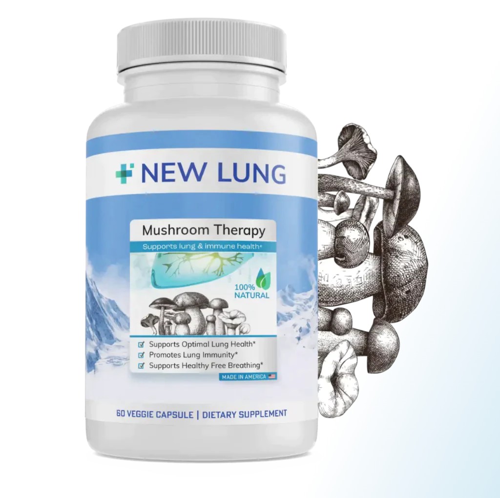 Mushroom Immune Aid and Lung Health Immunity - Boost Your Immune System and Lung Function with Medicinal Mushrooms - Reishi, Cordyceps, Chaga, and More - Natural Ingredients for Respiratory Health and Overall Well-being - 60 Servings – image 2