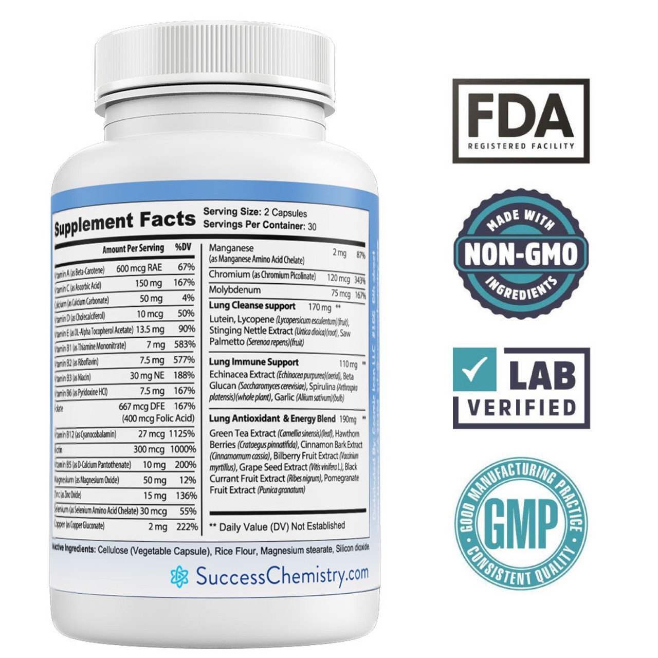 3 Bottle - BUNDLE DEAL - NEW LUNG - Lung Cleanse – image 2