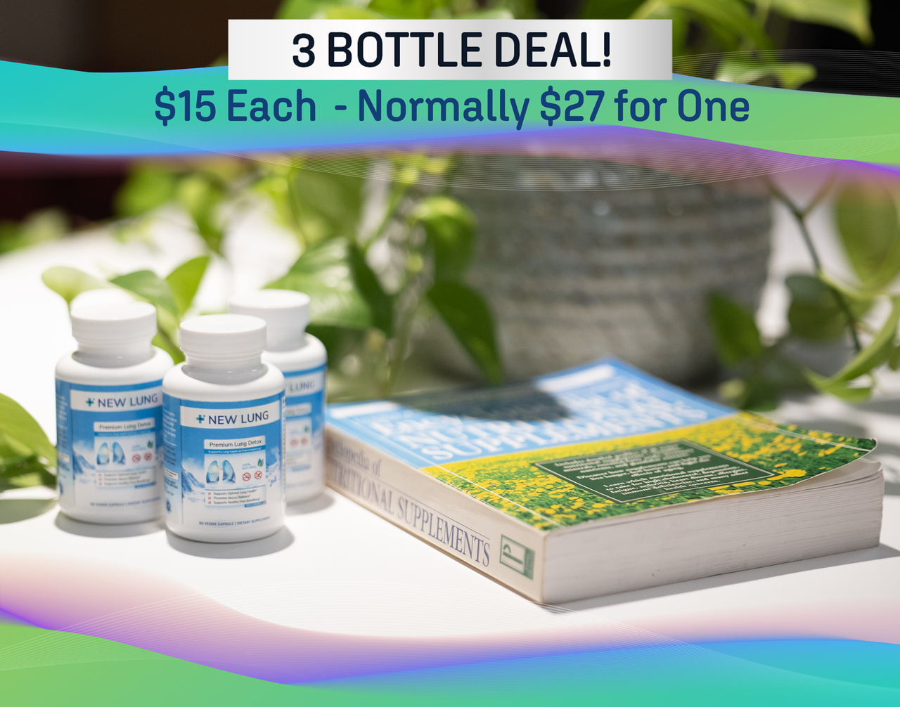 3 Bottle - BUNDLE DEAL - NEW LUNG - Lung Cleanse – image 3