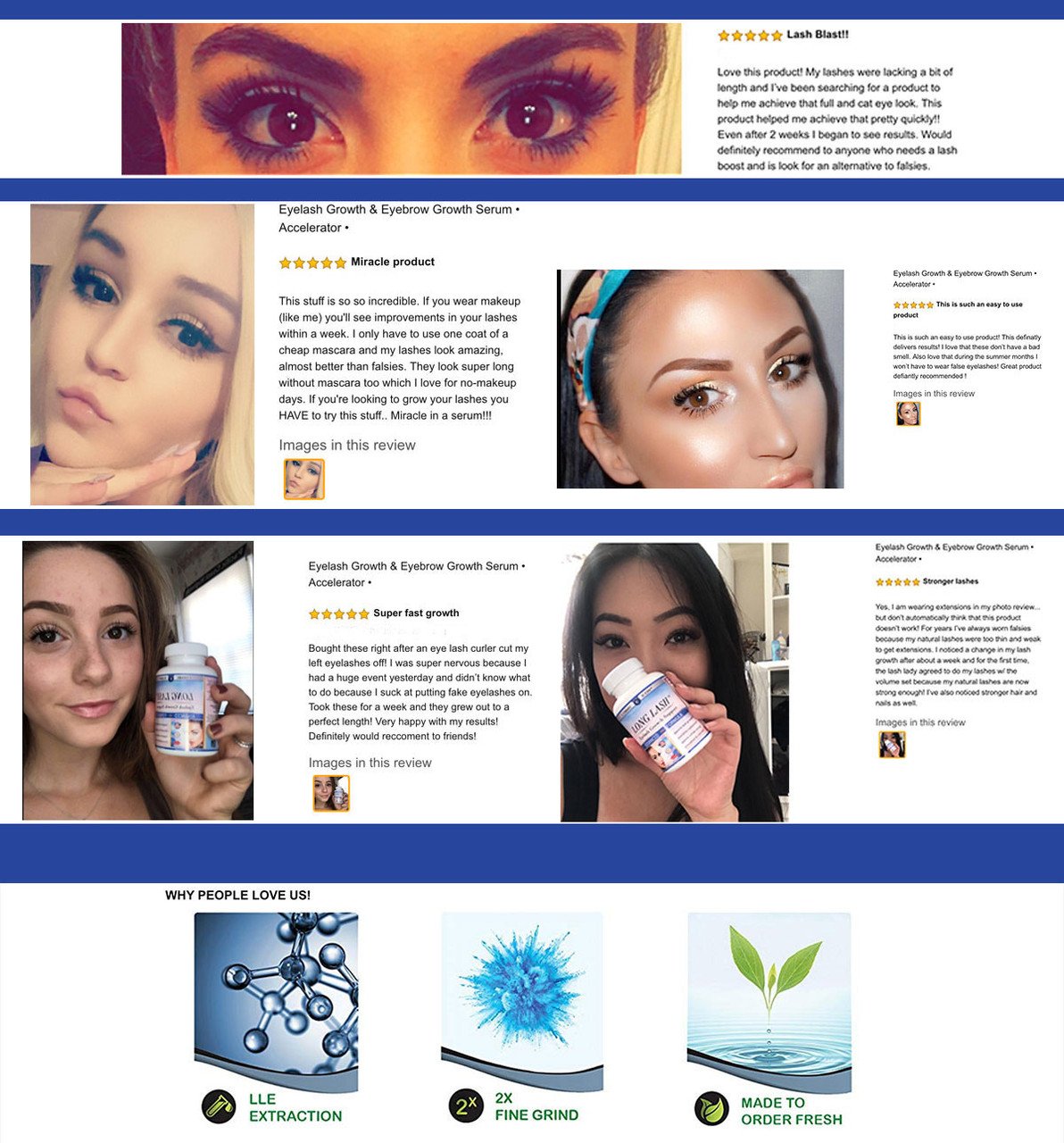 Long Lash Eyelash and Eyebrow Beauty Support Dietary Supplement 2-Pack - 120 Capsules Total – image 5