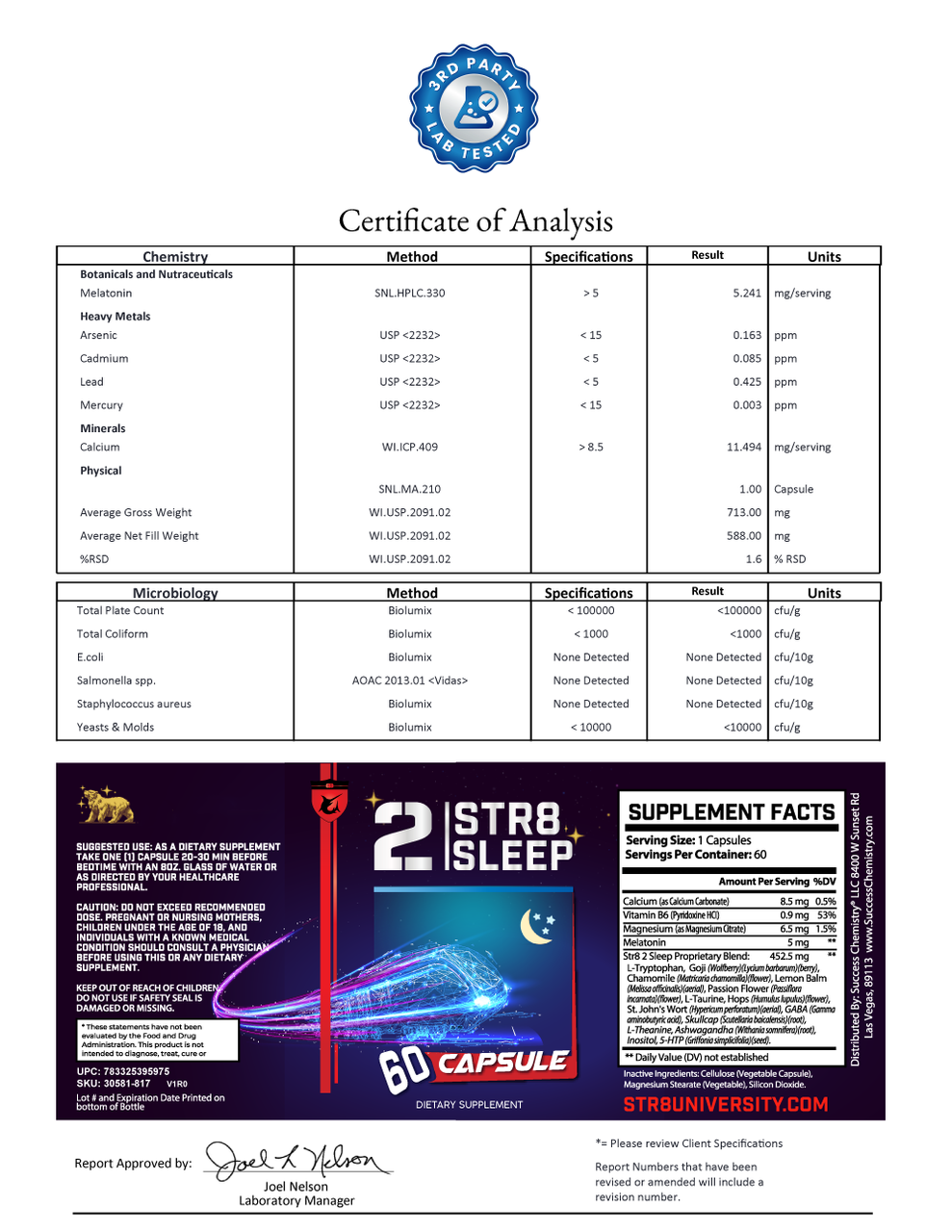 Str82sleep Sleep Support Supplement - Natural Sleep Aid with Melatonin, Ashwagandha, and Goji Berries - 60 Capsules – image 3