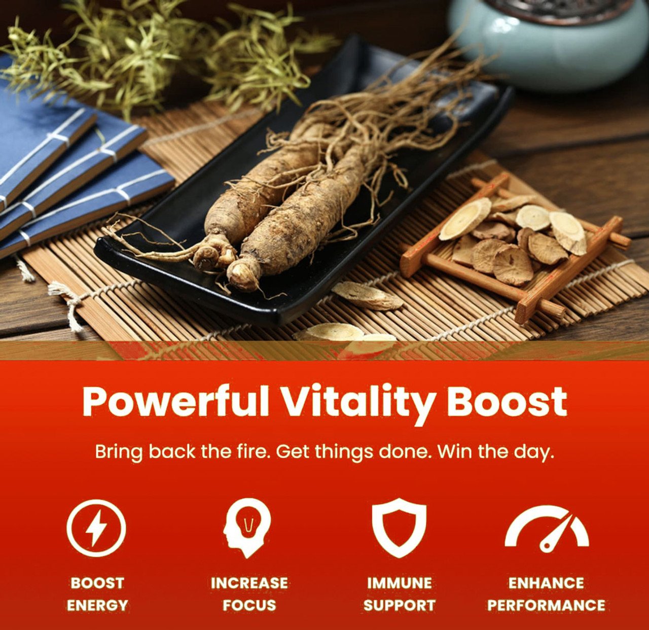 Ginseng Supplement with Ginkgo Biloba and Red Korean Panax Root by Success Chemistry - 60 Capsules – image 5