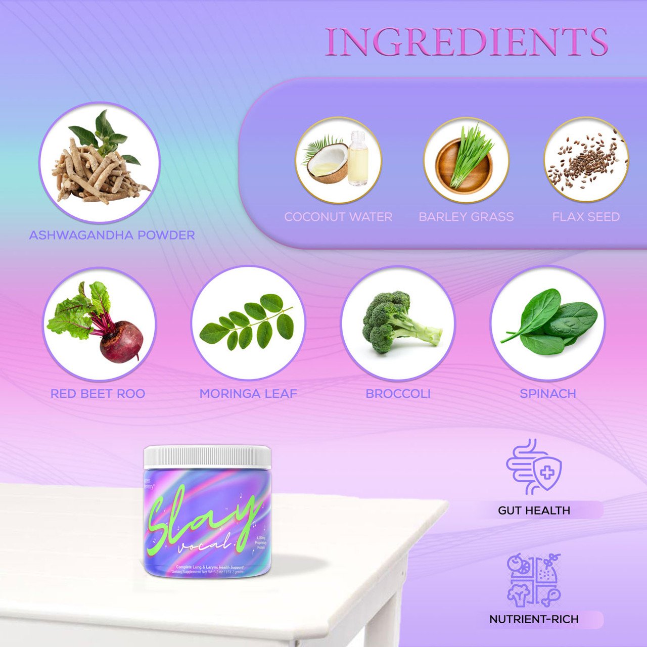 Slay Vocal Complete - Advanced Lung & Larynx Health Support for Singers - 60 Capsules – image 6