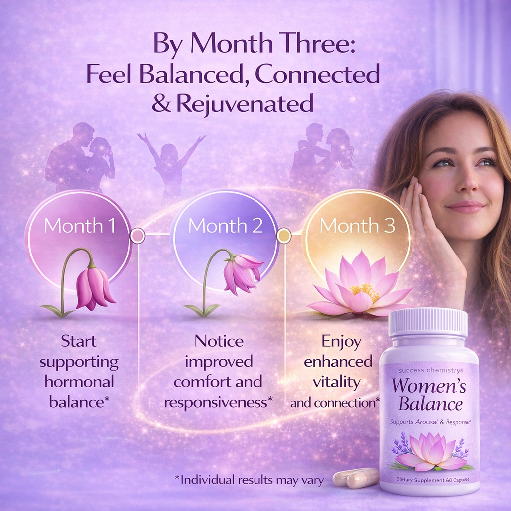 Success Chemistry Women's Balance – Female Libido & Arousal Support Supplement with L-Arginine, Maca, Ashwagandha, Ginseng & Zinc – 60 Capsules – image 7