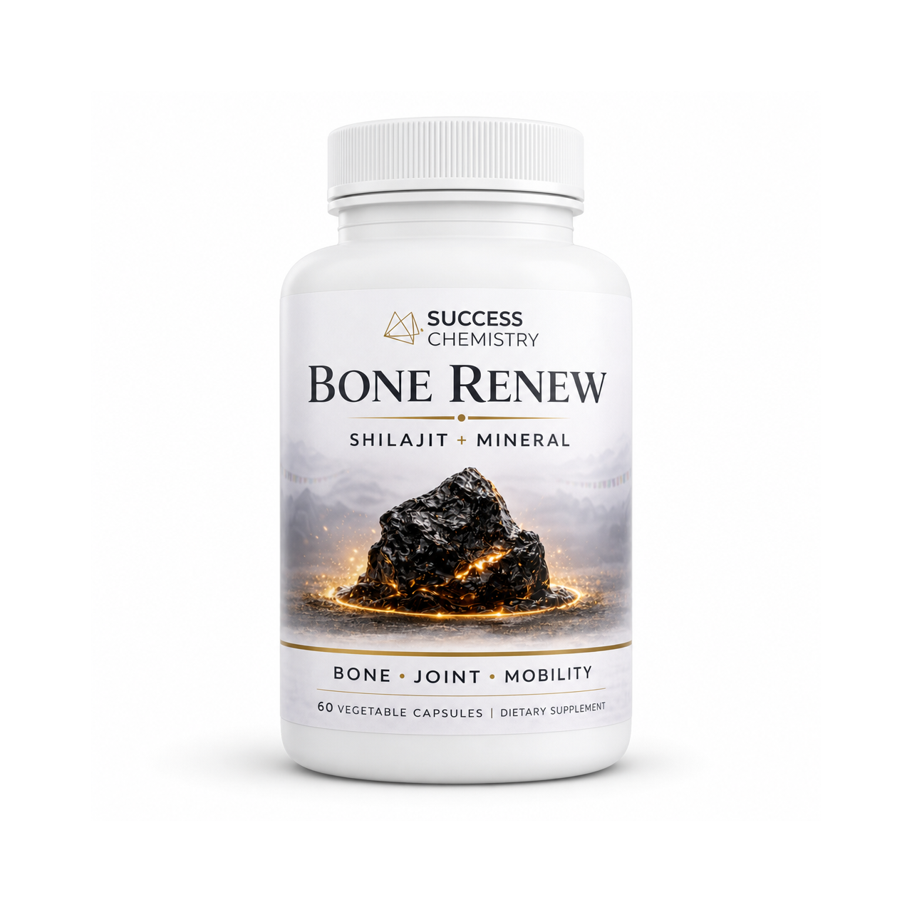 Success Chemistry Bone Renew - Bone & Joint Support with Shilajit, Magnesium & Ashwagandha - 60 Capsules – image 1