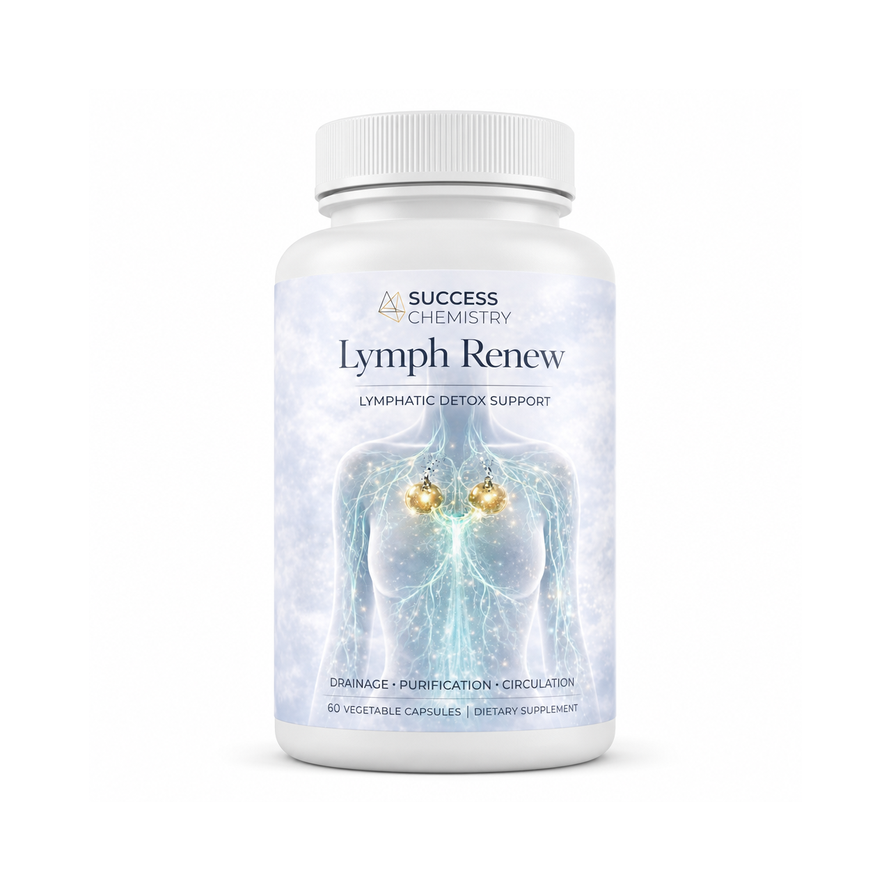 Success Chemistry Lymph Renew - Lymphatic Support with Milk Thistle, Beetroot & Artichoke - 60 Capsules – image 1