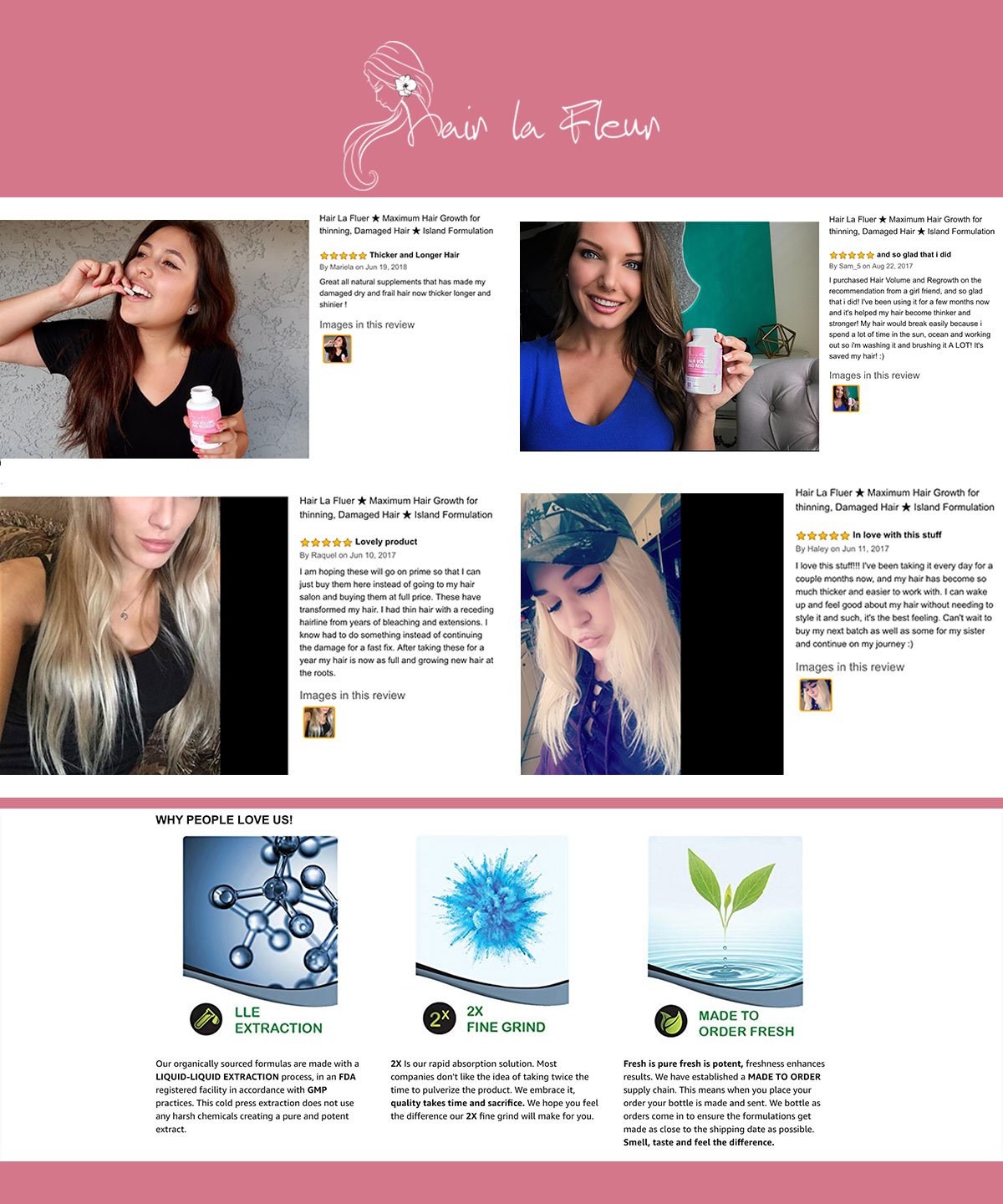 Hair La Fluer Maximum, Hair Growth, Island formulation with Horsetail, Bamboo and Peony extract – image 6